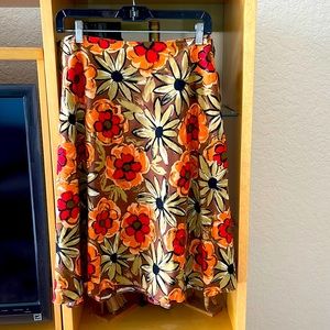 Knee length A-line fun skirt